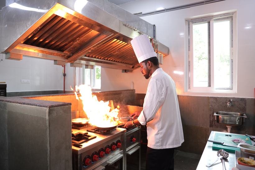 Chef at the range